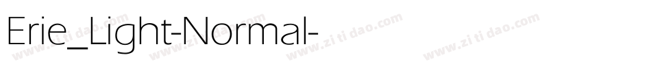 Erie_Light-Normal字体转换