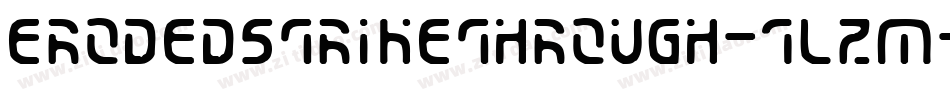 ErodedStrikethrough-1lZM字体转换