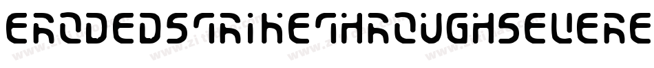 ErodedStrikethroughSevere-BdYn字体转换