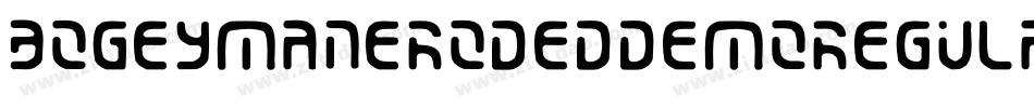 BogeymanErodedDemoRegular-ZjRx字体转换