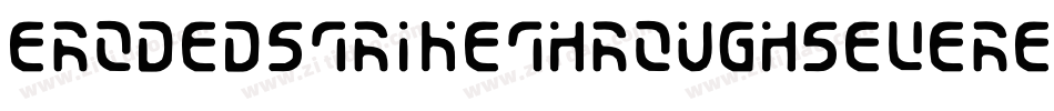ErodedStrikethroughSevere-BdYn字体转换