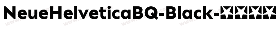 NeueHelveticaBQ-Black字体转换