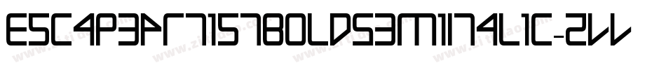 EscapeArtistBoldSemiItalic-ZVV8x字体转换