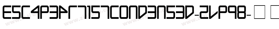 EscapeArtistCondensed-ZVpq8字体转换