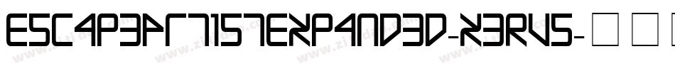 EscapeArtistExpanded-x3Rv5字体转换