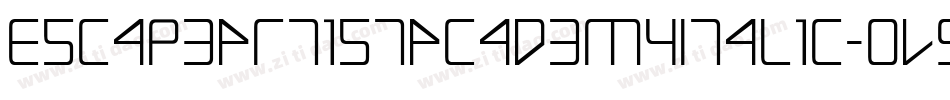 EscapeArtistAcademyItalic-OVGYP字体转换