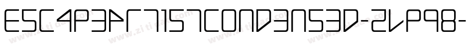EscapeArtistCondensed-ZVpq8字体转换