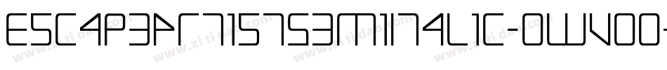 EscapeArtistSemiItalic-owvo0字体转换
