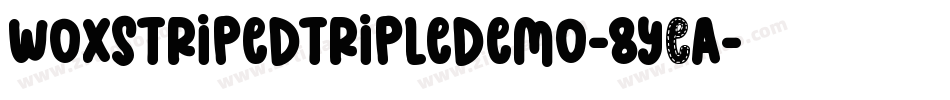 WoxStripedTripleDemo-8YEA字体转换