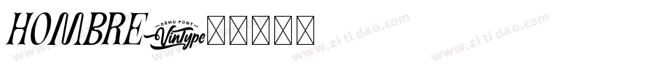 Hombre字体转换