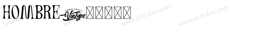 Hombre字体转换