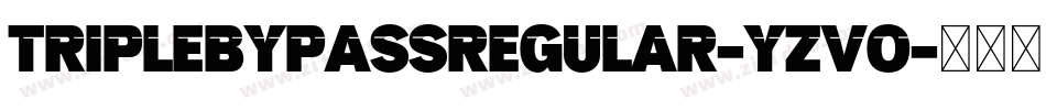 TripleBypassRegular-Yzvo字体转换