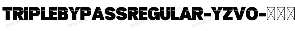 TripleBypassRegular-Yzvo字体转换
