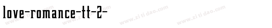 love-romance-tt-2字体转换