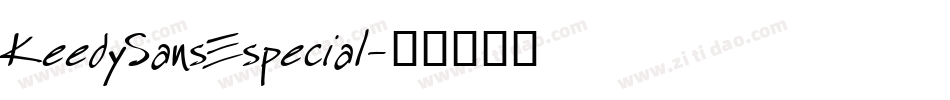 KeedySansEspecial字体转换