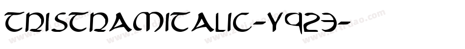 TristramItalic-y923字体转换