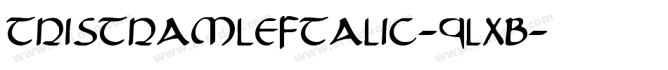 TristramLeftalic-9lxB字体转换