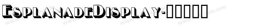 EsplanadeDisplay字体转换