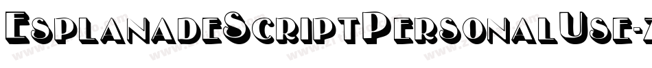 EsplanadeScriptPersonalUse-zqv3字体转换