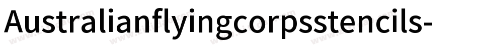 Australianflyingcorpsstencils-xxym字体转换