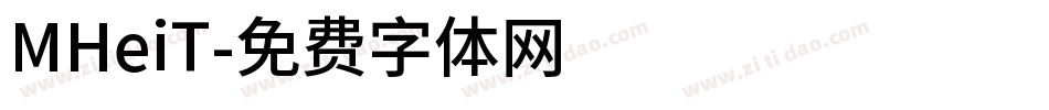 MHeiT字体转换