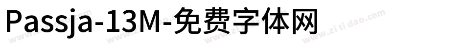 Passja-13M字体转换
