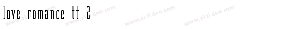 love-romance-tt-2字体转换