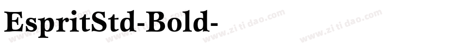 EspritStd-Bold字体转换