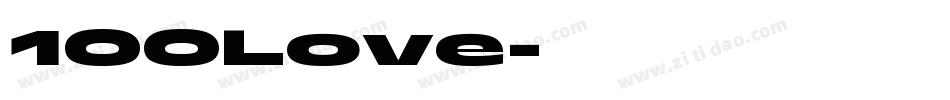100Love字体转换