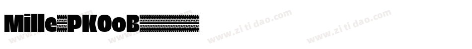 Mille-PKOoB字体转换