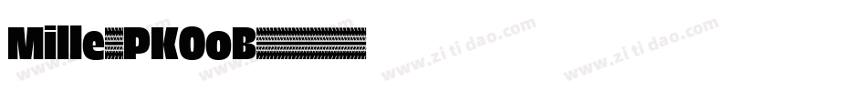 Mille-PKOoB字体转换