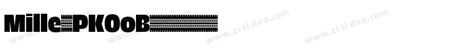 Mille-PKOoB字体转换