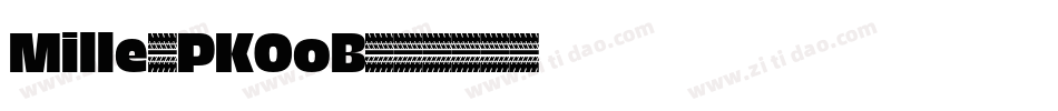 Mille-PKOoB字体转换