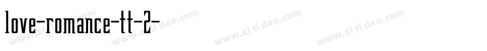 love-romance-tt-2字体转换