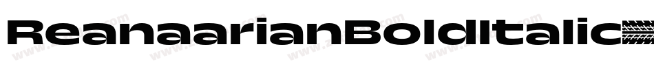 ReanaarianBoldItalic-5r28字体转换