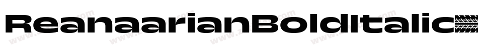 ReanaarianBoldItalic-5r28字体转换
