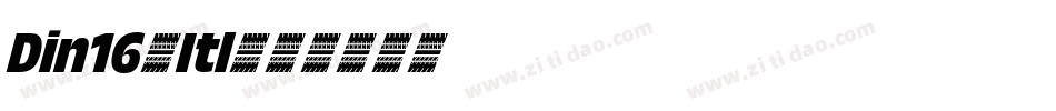 Din16-Itl字体转换