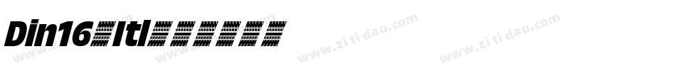 Din16-Itl字体转换
