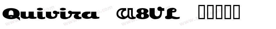 Quivira-A8VL字体转换