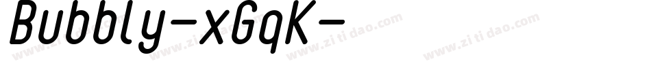 Bubbly-xGqK字体转换