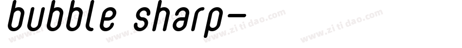 bubble_sharp字体转换