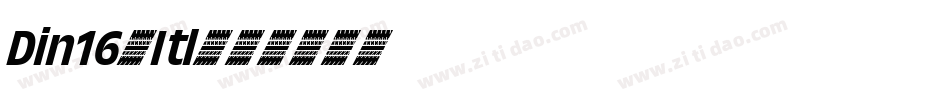 Din16-Itl字体转换