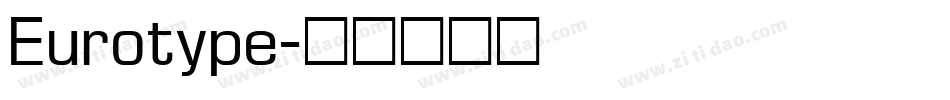 Eurotype字体转换