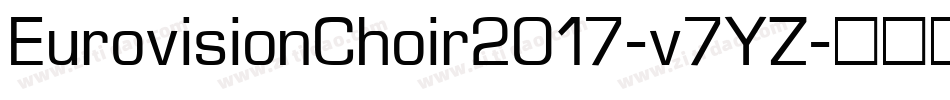 EurovisionChoir2017-v7YZ字体转换