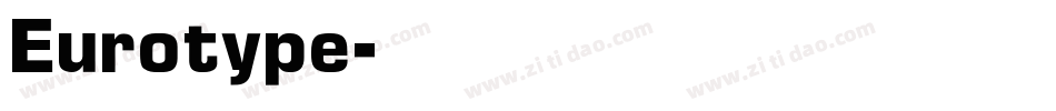 Eurotype字体转换