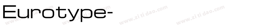 Eurotype字体转换
