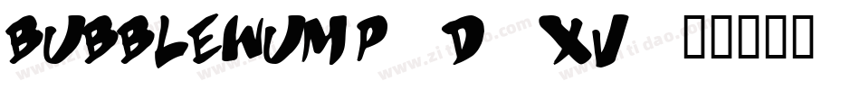 Bubblewump-d2xV字体转换