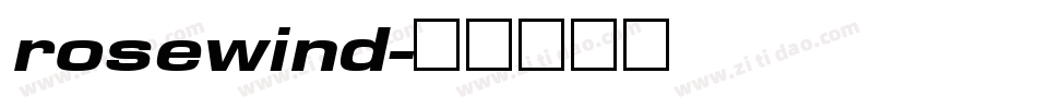 rosewind字体转换