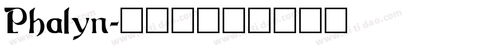 Phalyn字体转换