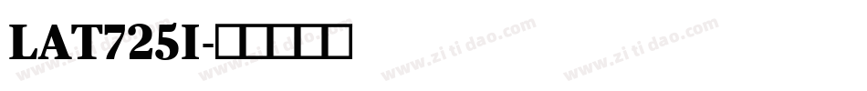 LAT725I字体转换